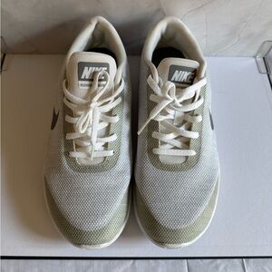 Nike Men's White and Olive Sneakers